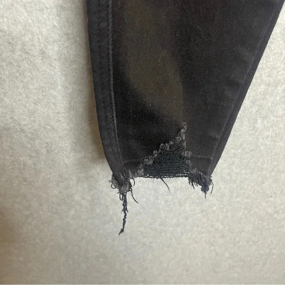Judy Blue Black Raw Hem High Waisted Skinny Jeans - Picture 4 of 4